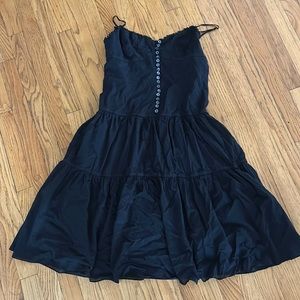 BCBGMAXAZRIA Black Cotton Dress Size M
